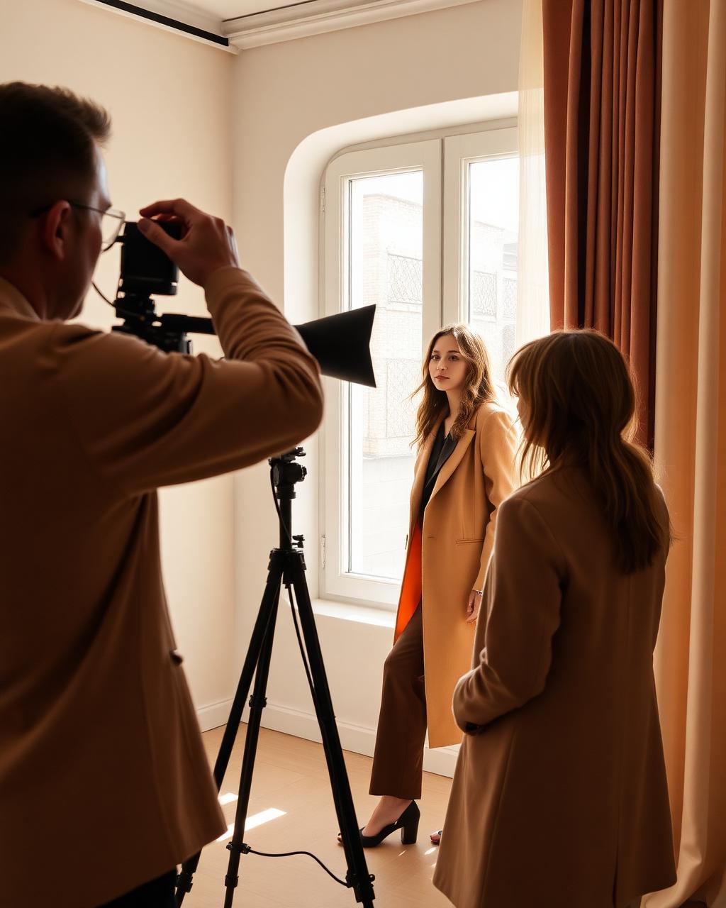 Behind the scenes brand shoot